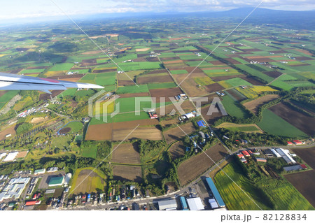 北海道、女満別空港の風景と空撮 82128834