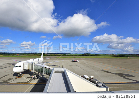 北海道、女満別空港の風景と空撮 82128851