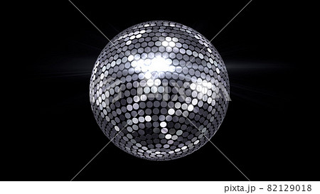 ミラーボール ディスコ クラブ ダンス キラキラ 3D イラスト 背景 バック 82129018