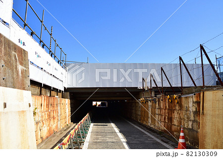 高輪橋架道橋下区道の風景 82130309