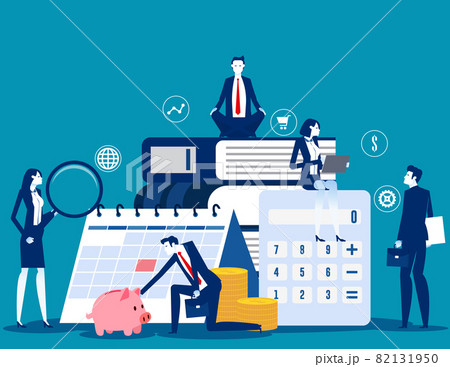 The expert business people and financial management. Business vector concept The expert business people and financial management. Business vector concept 82131950