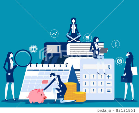 The expert business people and financial management. Business vector concept 82131951