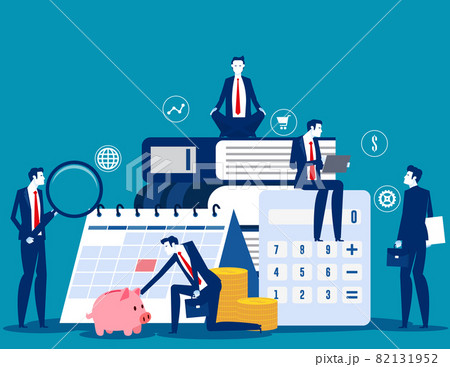 The expert business people and financial management. Business vector concept The expert business people and financial management. Business vector concept 82131952