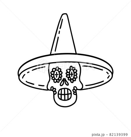 Decorated skull. Vector Illustration Decorated skull. Vector Illustration 82139399