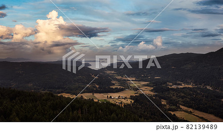 View of Salt Spring Island and farms from the top of Mt. Maxwell View of Salt Spring Island and farms from the top of Mt. Maxwell 82139489