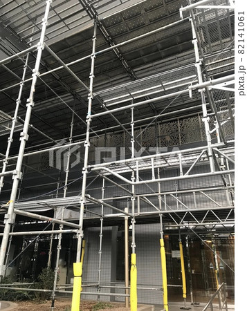 マンション大規模修繕足場工事、居住者から見た大規模修繕足場工事、安全第一、工事内容、住民検査 82141061
