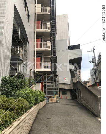 マンション大規模修繕足場工事、居住者から見た大規模修繕足場工事、安全第一、工事内容、住民検査 82141063