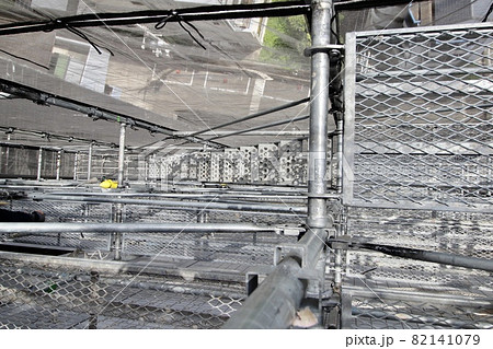 マンション大規模修繕足場工事、居住者から見た大規模修繕足場工事、安全第一、工事内容、住民検査 82141079