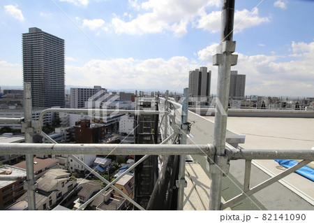 マンション大規模修繕足場工事、居住者から見た大規模修繕足場工事、安全第一、工事内容、住民検査 マンション大規模修繕足場工事、居住者から見た大規模修繕足場工事、安全第一、工事内容、住民検査 82141090
