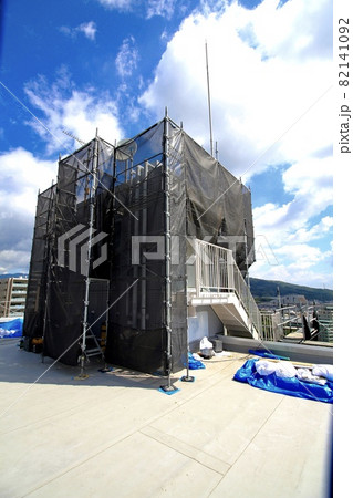 マンション大規模修繕足場工事、居住者から見た大規模修繕足場工事、安全第一、工事内容、住民検査 マンション大規模修繕足場工事、居住者から見た大規模修繕足場工事、安全第一、工事内容、住民検査 82141092