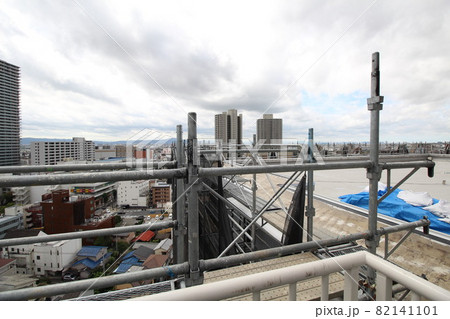 マンション大規模修繕足場工事、居住者から見た大規模修繕足場工事、安全第一、工事内容、住民検査 マンション大規模修繕足場工事、居住者から見た大規模修繕足場工事、安全第一、工事内容、住民検査 82141101
