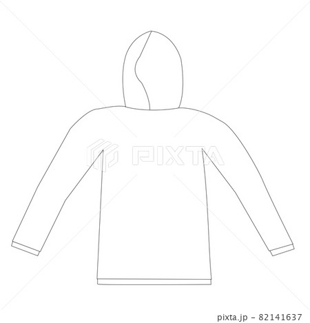 洗濯物の畳み方。パーカーを裏返す 82141637