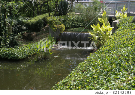 the little waterfall at the yuen long park 11 June 2005 82142293