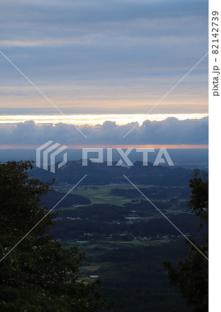 筑波山、朝日峠からの朝 82142739