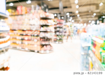abstract blur supermarket for background 82143199