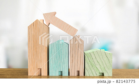 home wood on table for property business concept 3d rendering home wood on table for property business concept 3d rendering 82143775