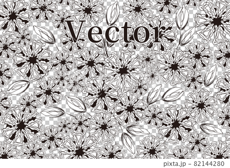 Botanical flower background material vector Botanical flower background material vector 82144280