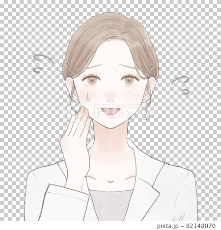 一個穿著實驗室外套的女人,帶著友好的笑聲 一個穿著實驗室外套的女人,帶著友好的笑聲 82148070