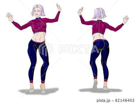 スタジオで練習するダンサー 82148403