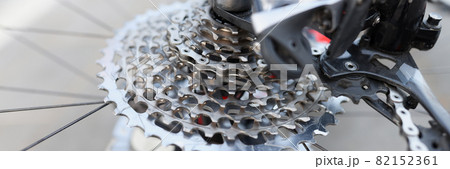 Rear bicycle cassette with wheel. Bicycle parts service 82152361
