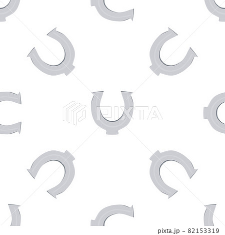 Illustration on theme Irish holiday St Patrick day, seamless horseshoes 82153319