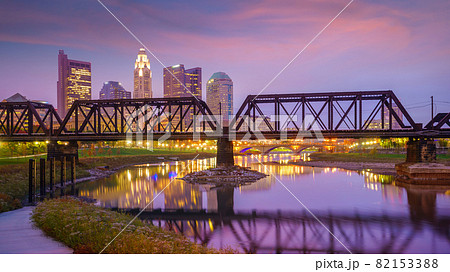 View of downtown Columbus Ohio Skyline View of downtown Columbus Ohio Skyline 82153388