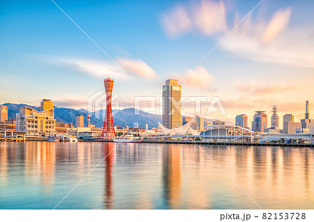 Famous Champs-Elysees and Arc de Triomphe at twilight in Paris 82153728