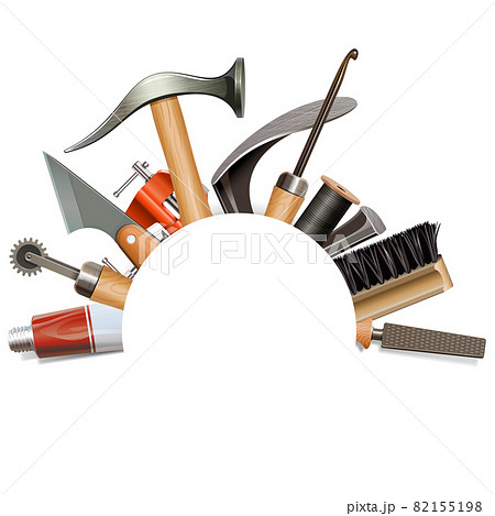 Vector Empty Frame with Shoemaker Tools Vector Empty Frame with Shoemaker Tools 82155198