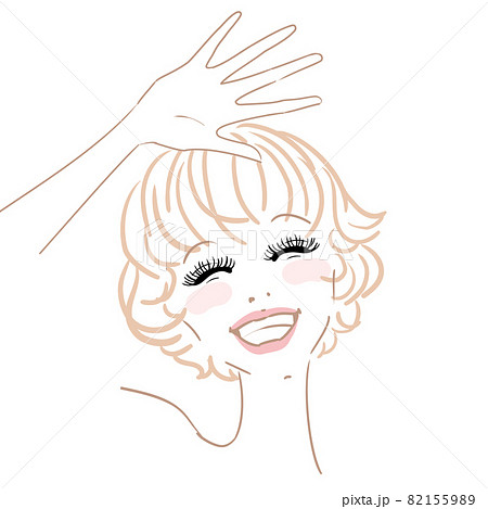 まつげエクステ つけまつげ　イメージイラスト 82155989