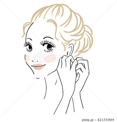 まつげエクステ つけまつげ　イメージイラスト 82155994