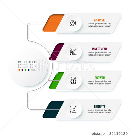 Business concept infographic template with diagram. Business concept infographic template with diagram. 82156129