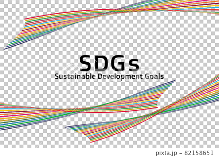 シンプルなグリーティングカード 持続可能な開発目標 SDGs17色のラインアートです ベクター シンプルなグリーティングカード 持続可能な開発目標 SDGs17色のラインアートです ベクター 82158651