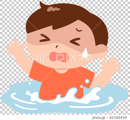 溺れる男の子 82160439