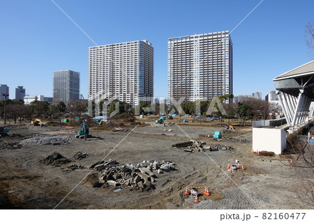 工事中の有明テニスの森 82160477