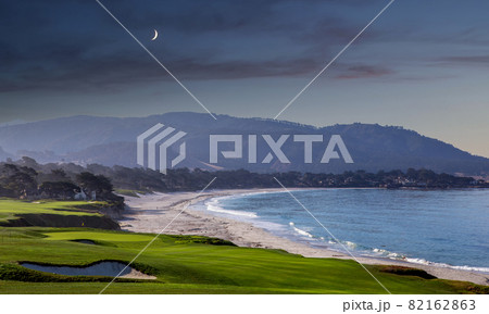 Pebble Beach golf course, Monterey, California, USA 82162863