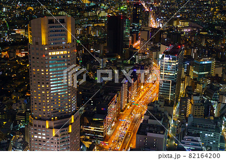 東京　渋谷・世田谷方面の夜景 82164200