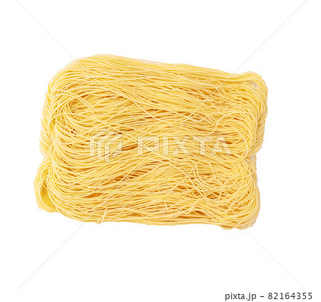 Dried rice noodles on white background 82164355