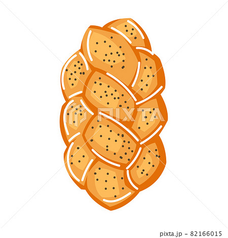 Illustration of challah. Shabbat Shalom religious object. Jewish symbol. Judaism concept image. 82166015