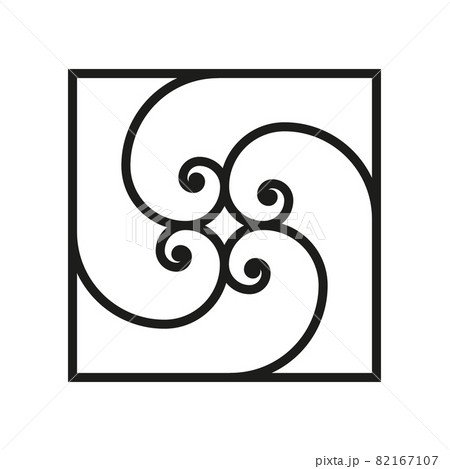 Swirl Vector Background. Abstract tile art Design 82167107