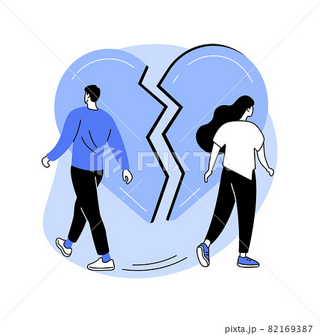 Separated person abstract concept vector illustration. Separated person abstract concept vector illustration. 82169387