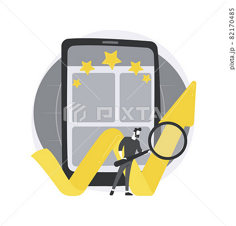 Online reputation management abstract concept vector illustration. 82170485