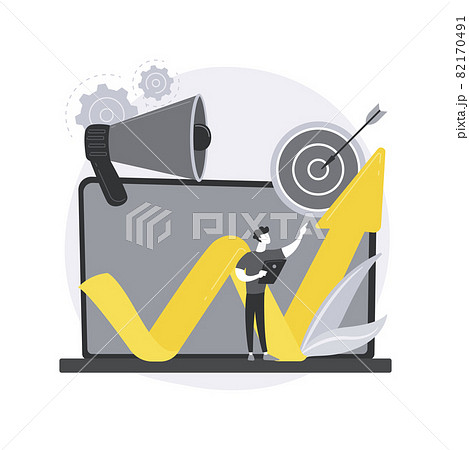 SEO optimization abstract concept vector illustration. 82170491