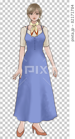 春裝時尚女性穿一件 82171784