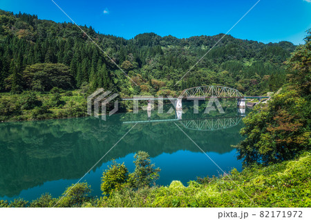 福島県金山町　第四只見川橋梁 82171972