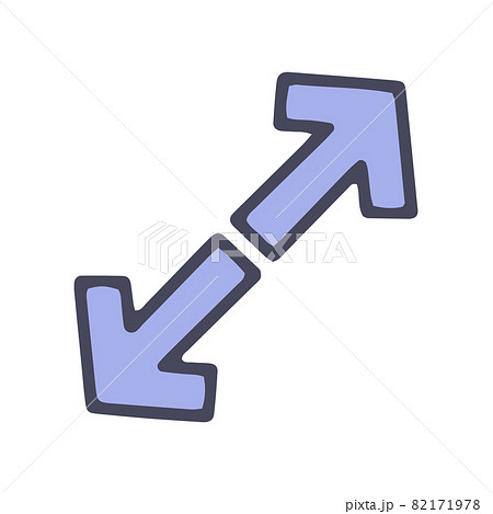 expand icon color vector doodle simple icon expand icon color vector doodle simple icon 82171978