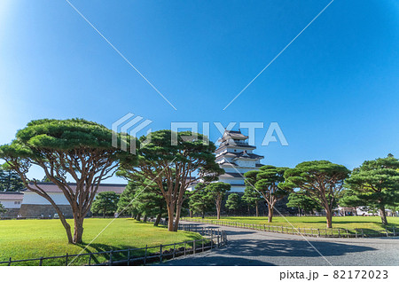 福島県会津若松市　晴天の鶴ヶ城 82172023