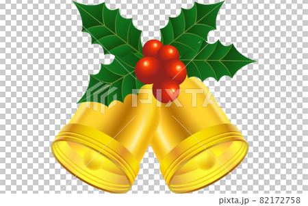 柊と赤い実のついたクリスマスベル 柊と赤い実のついたクリスマスベル 82172758