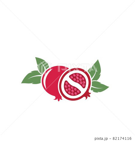 pomegranate fruits icon vector illustration design pomegranate fruits icon vector illustration design 82174116