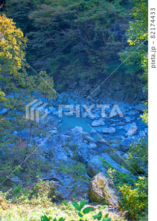 三波石峡 秋の風景 三波石峡 秋の風景 82174433