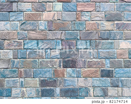 古いレンガブロックの壁面テクスチャ背景 B 06の写真素材